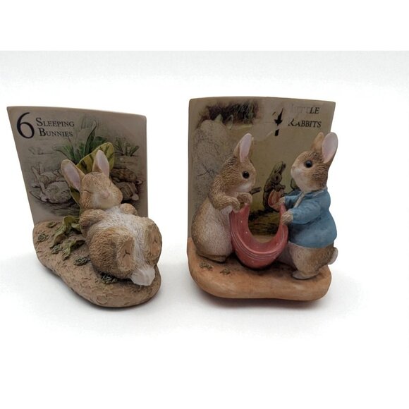 1997 The World of BEATRIX POTTER "6 Sleeping Bunnies" Figurine plus bonus one - Picture 5 of 16